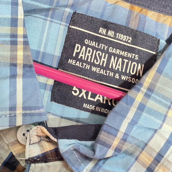 Parish nation button up short sleeve - Picture 2 of 2